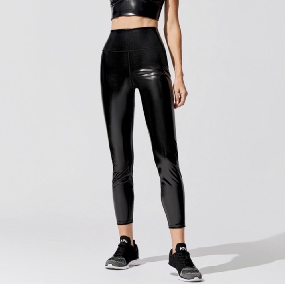 Carbon38 Patent High Rise 7/8 Length Legging XS